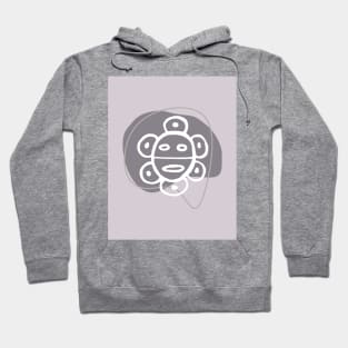 Taino Sun in Lilac Grey Hoodie